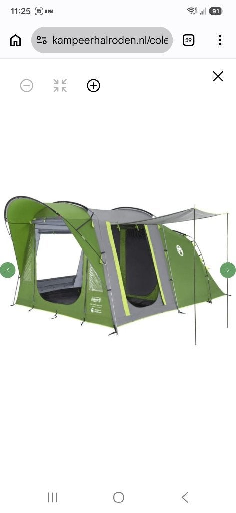 Coleman canyon oak 4p blackout tent, Caravans en Kamperen, Ophalen of Verzenden, Nieuw, Tot en met 4