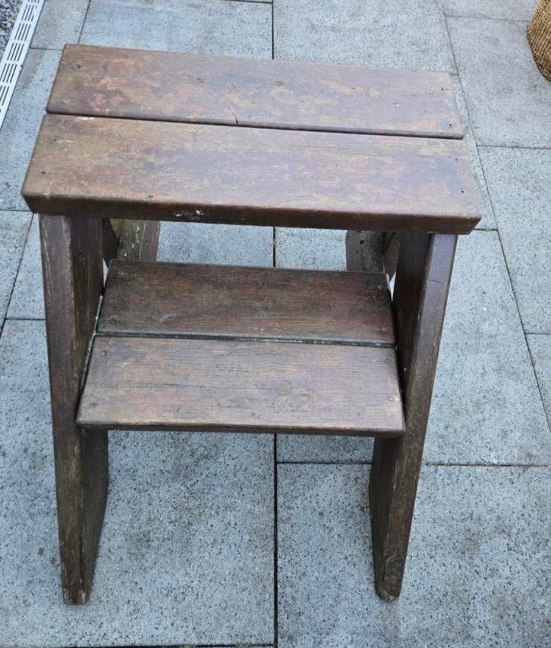 Zeer stevige houten spa trap, Tuin en Terras, Ophalen, Gebruikt