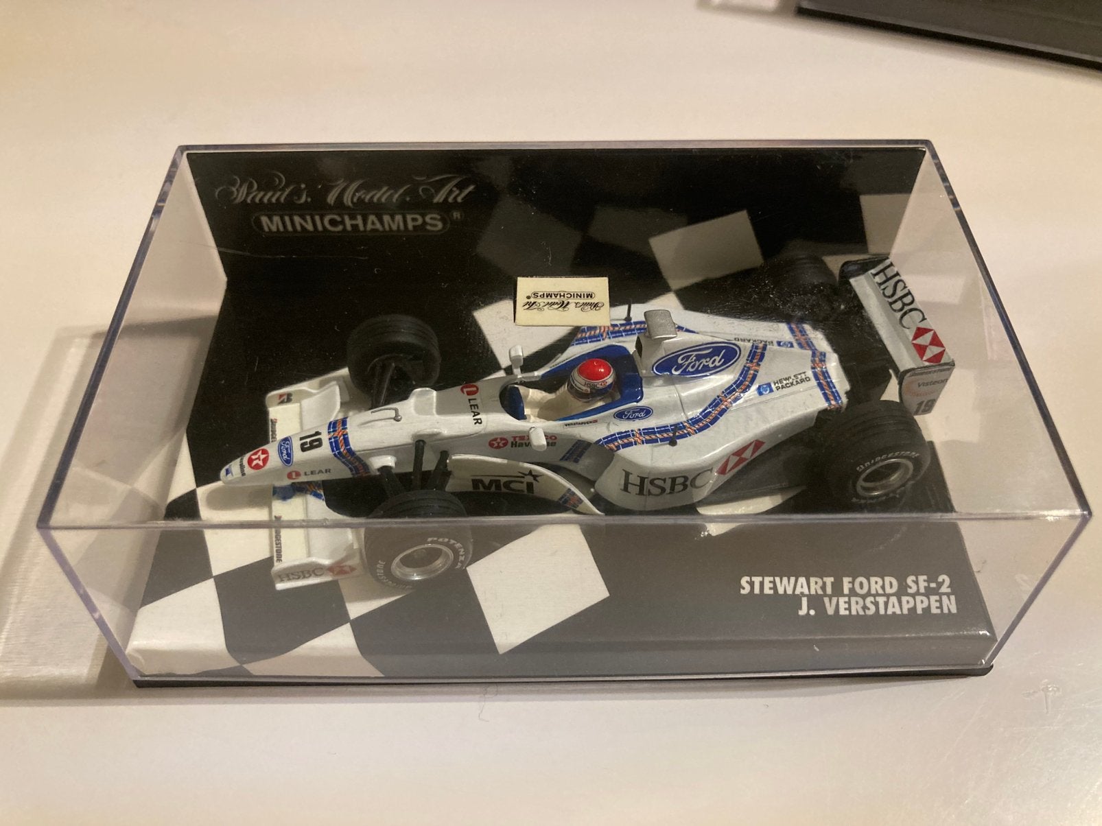 Jos verstappen stewart ford sf-2 1/43, Hobby en Vrije tijd, Modelauto's | 1:43, Ophalen of Verzenden, Nieuw, Auto