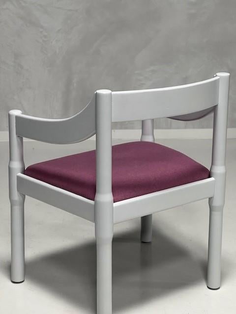 Carimate stoel Vico Magistretti vintage design fauteuil 1959, Gebruikt, Minder dan 75 cm, Vintage, Ophalen of Verzenden