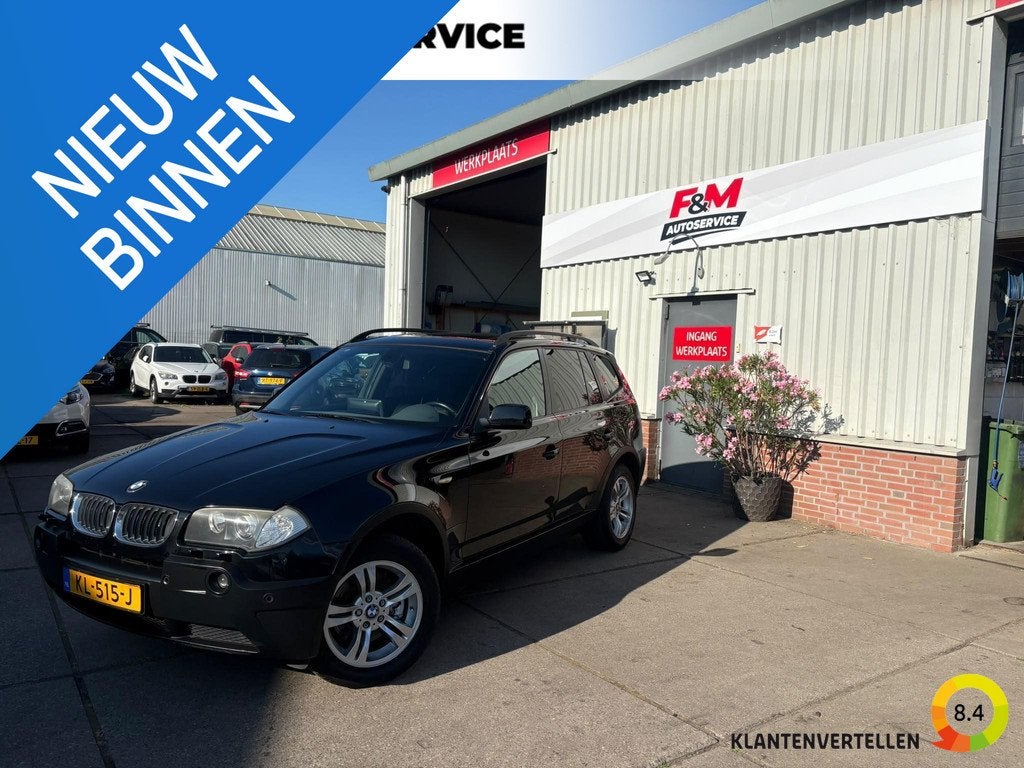 BMW X3 2.5i Executive EXPORT ONLY! GEEN APK! Clima, cruise,, Auto's, BMW, Automaat, Zwart, Leder, Vierwielaandrijving