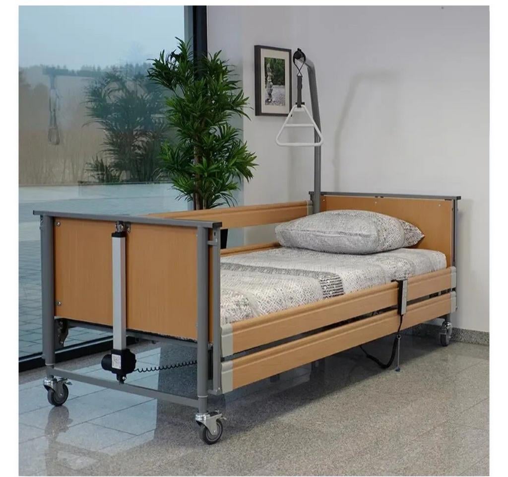 Eenpersoons elektrisch hoog-laag bed, thuiszorg bed 90x200, Huis en Inrichting, Slaapkamer | Bedden, Ophalen, Verstelbaar, 90 cm