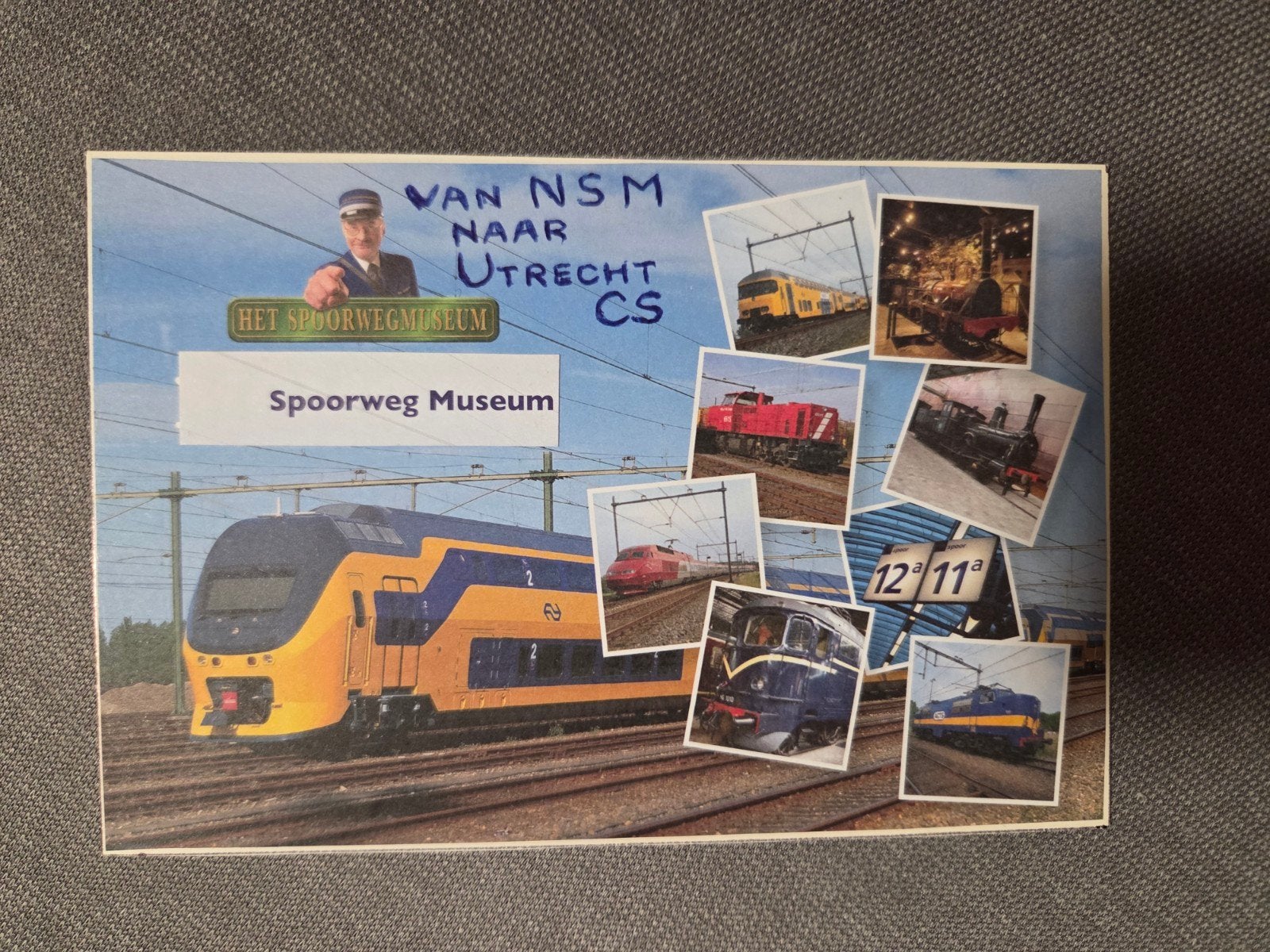 NS Interregio Dubbeldekker - Spoorweg Museum Kaart, Ophalen of Verzenden