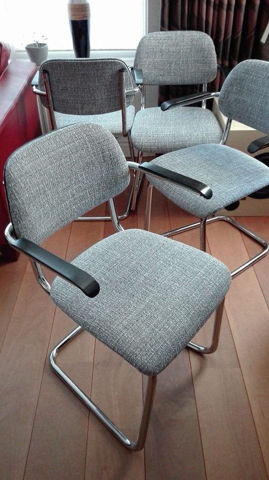 Vintage eetkamerstoel en geen Gispen, Ophalen, Gebruikt, Overige materialen, Gispen