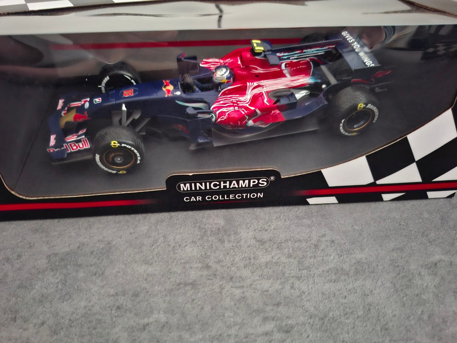 Minichamps Sebastian Vettel Toro Rosso GP Italië 2008 1:18, Hobby en Vrije tijd, Modelauto's | 1:18, Ophalen of Verzenden, Nieuw