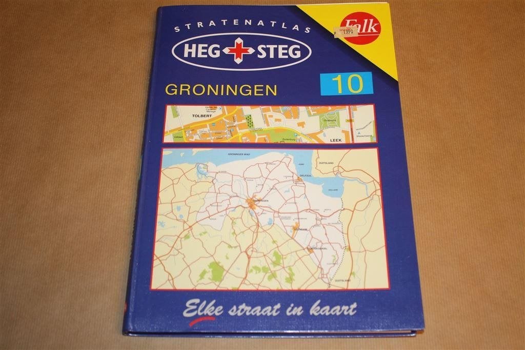 Falk Stratenatlas van Nederland 10, Groningen., Gelezen, Ophalen of Verzenden, Landkaart, 1800 tot 2000