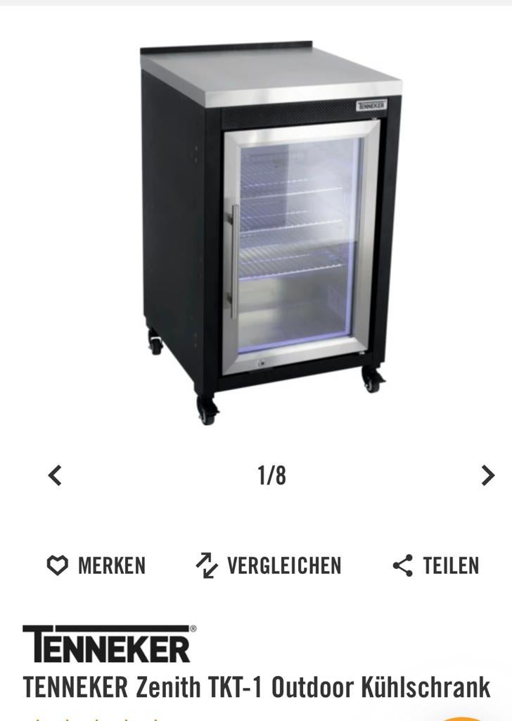 Gezocht ! TENNEKER Zenith TKT-1 Outdoor Koelkast, Ophalen, Zonder vriesvak, 200 liter of meer, 160 cm of meer