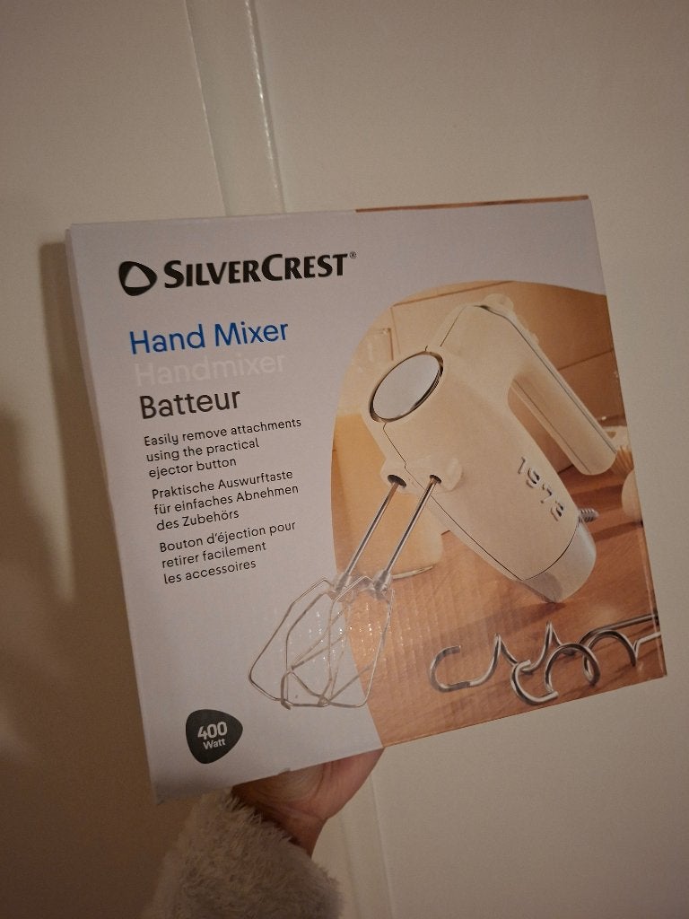 SilverCrest Handmixer 400W met 5 snelheden en turboknop, Minder dan 1 liter, Ophalen of Verzenden, Nieuw, 3 snelheden of meer