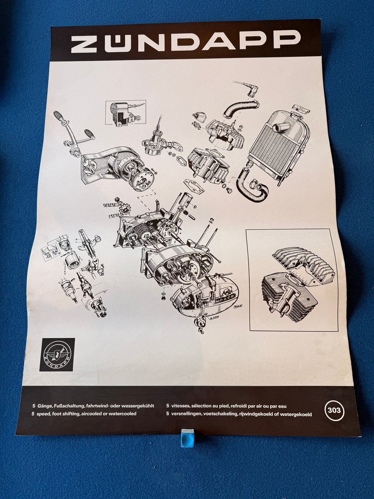 Zundapp nos poster, Verzenden, Nieuw