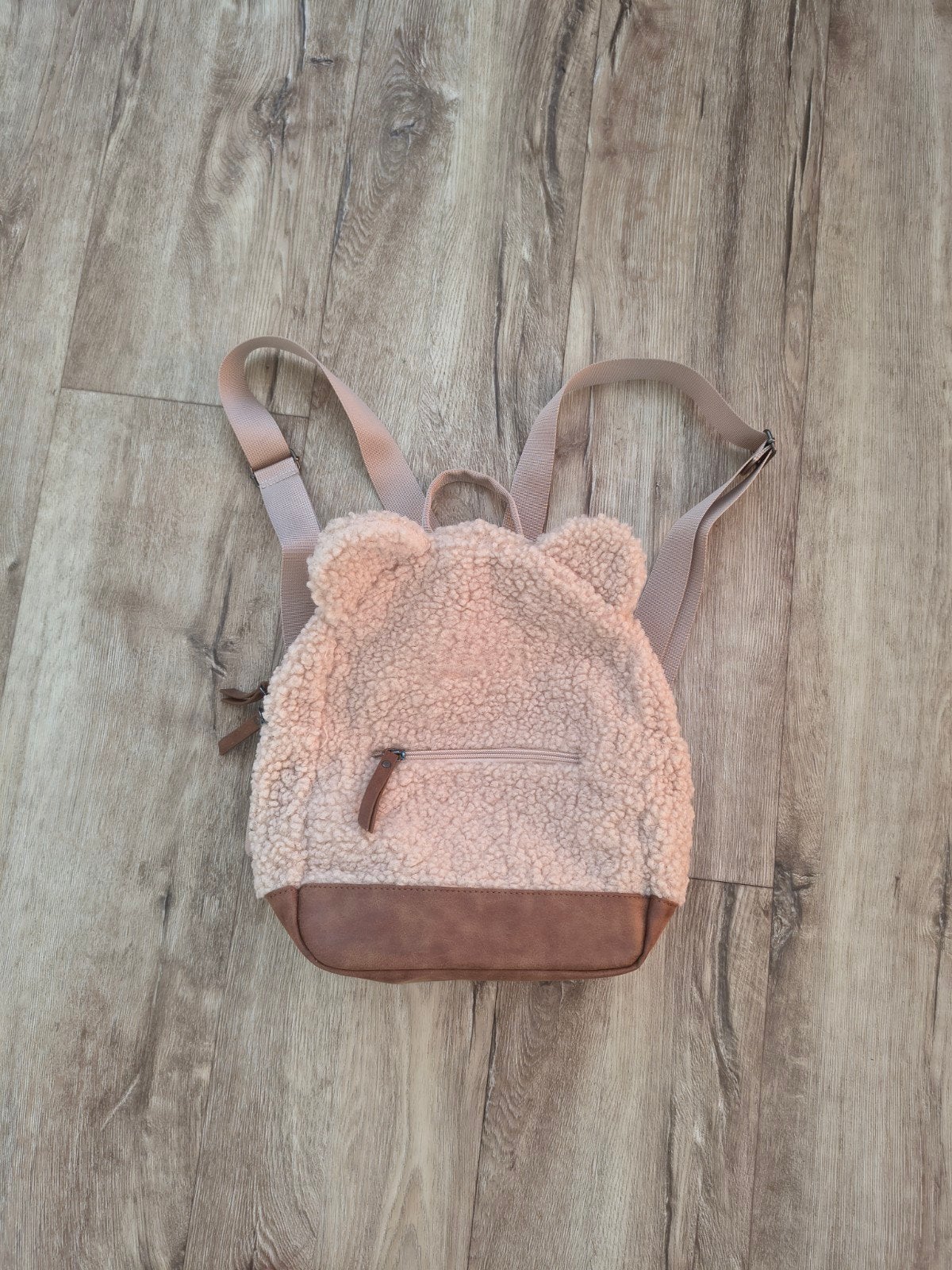 Prachtige beige beren rugzak, teddy kinderrugzak ecru bruin., Overige merken, Onb, Ophalen of Verzenden, Onb