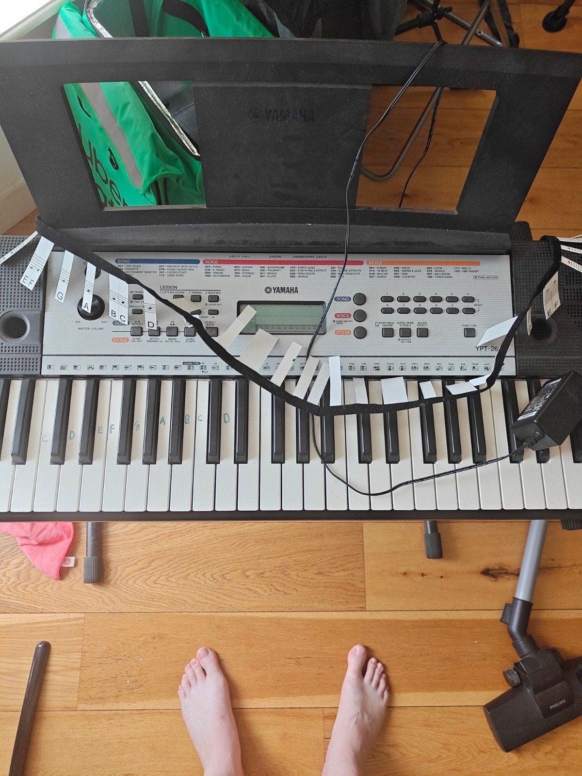Yamaha YPT-210 keyboard met extra pedaal, Muziek en Instrumenten, Ophalen of Verzenden, Gebruikt, 61 toetsen, Yamaha