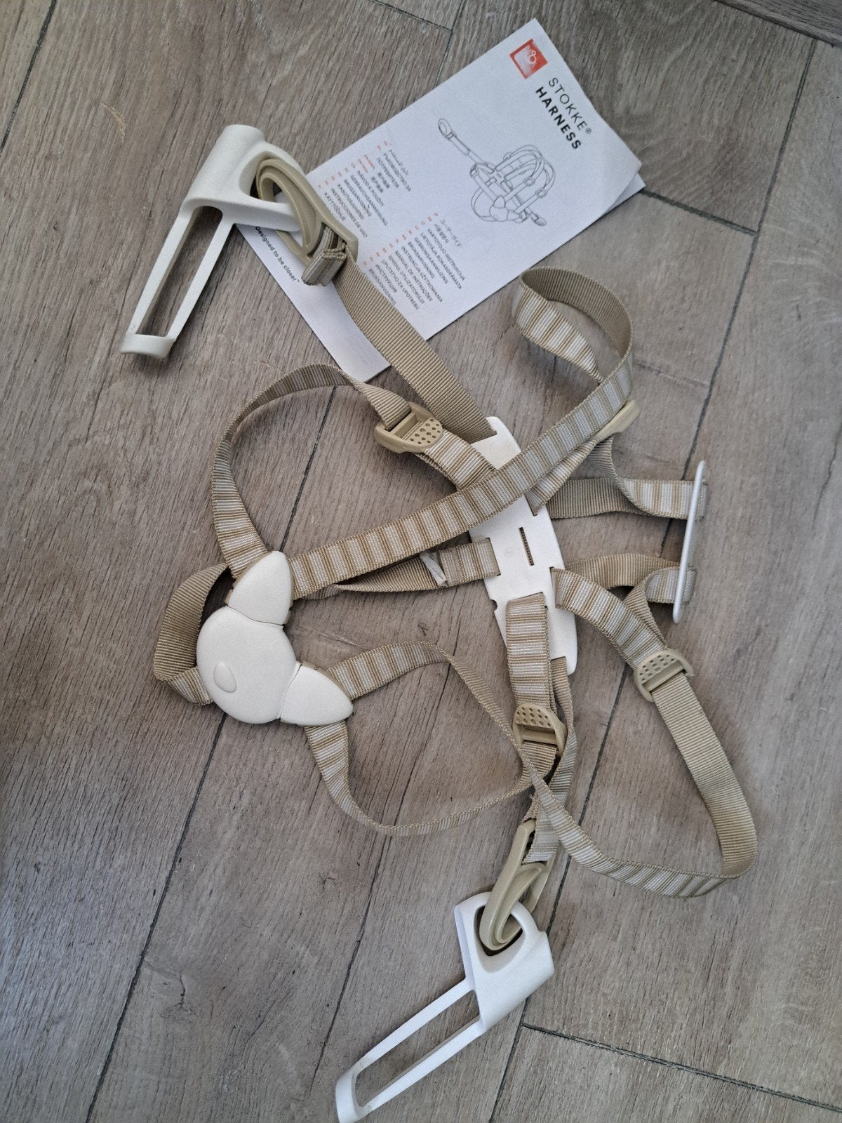 stokks tuigje beige, Ophalen of Verzenden, Zo goed als nieuw, Overige typen, Gordel(s)