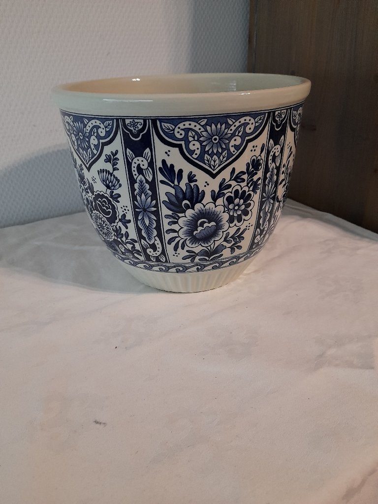 Delfs blauwe bloempot, Antiek en Kunst, Antiek | Keramiek en Aardewerk, Ophalen