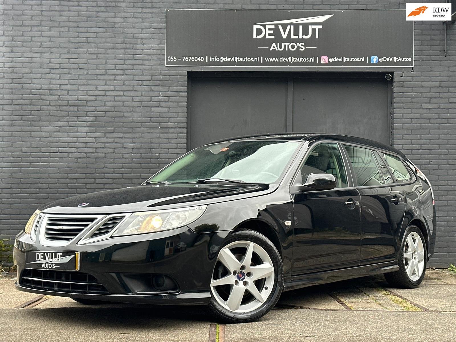 Saab 9-3 Sport Estate 1.9 TTiD 131PK | Climate Control | Cru, Auto's, Euro 5, Gebruikt, Zwart, 4 cilinders