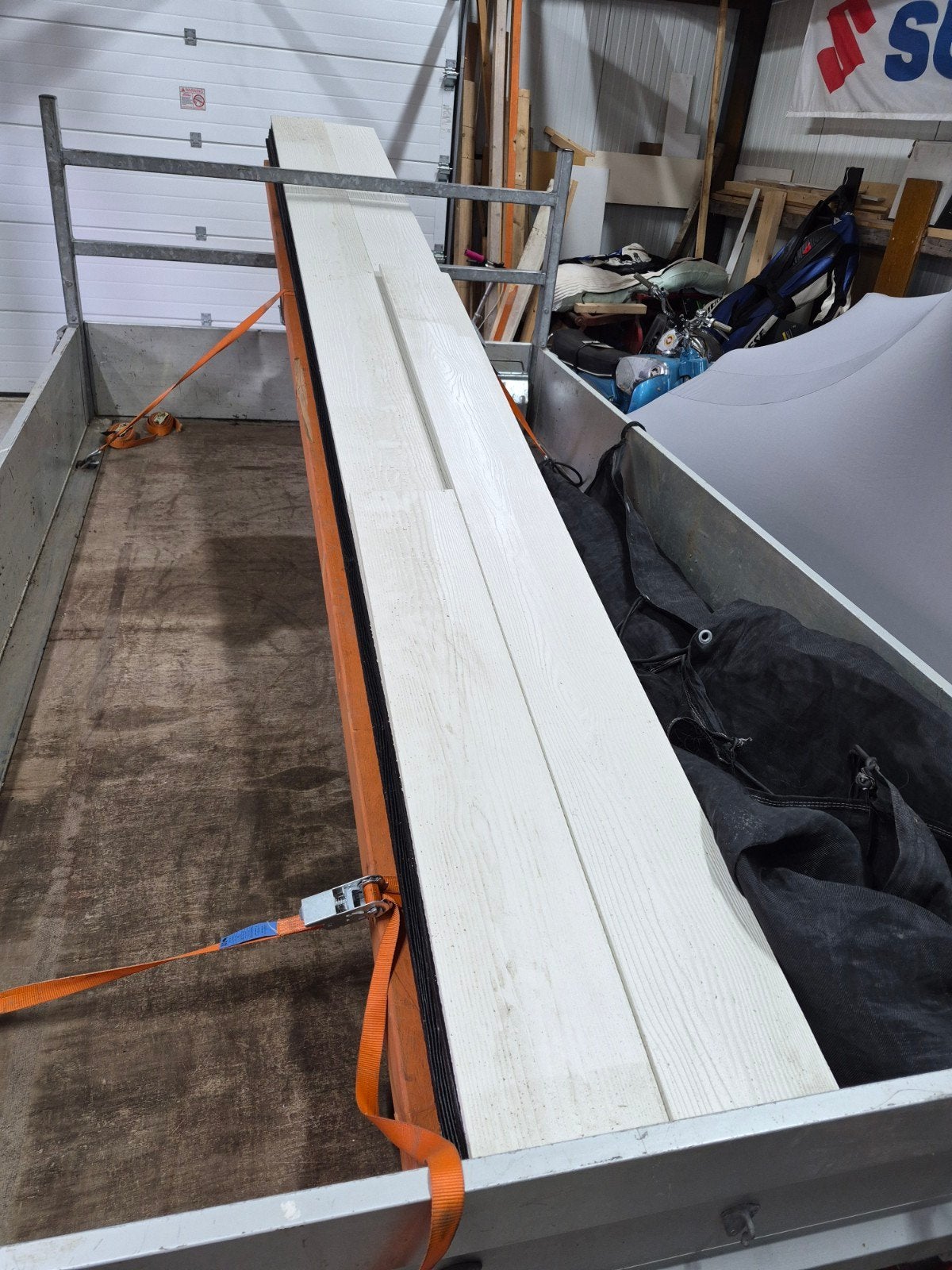 Vezelcement planken Cedral C07 wit 360x19x1cm, Doe-het-zelf en Verbouw, Ophalen, Gebruikt, Minder dan 25 mm, Plank