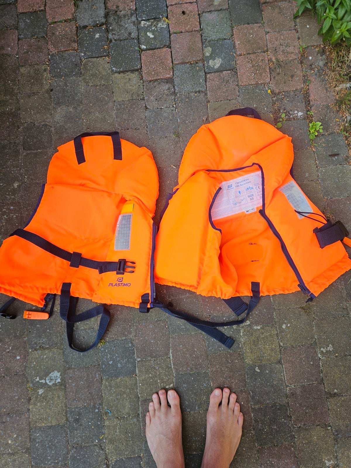 Reddingsvesten Typhoon Plastimo XS (2 stuks), Ophalen, Zo goed als nieuw, Reddingsvest of Zwemvest, Typhoon Plastimo