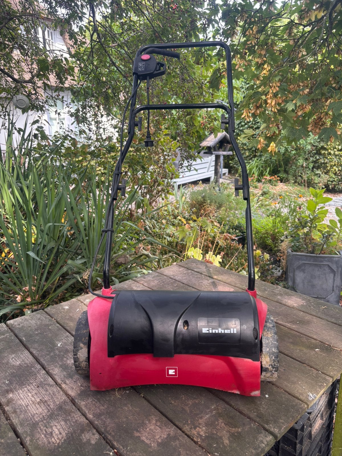 Einhell GC-SA 1231 elektrische verticuteermachine – z.g.a.n., Tuin en Terras, Verticuteermachines, Ophalen, Zo goed als nieuw