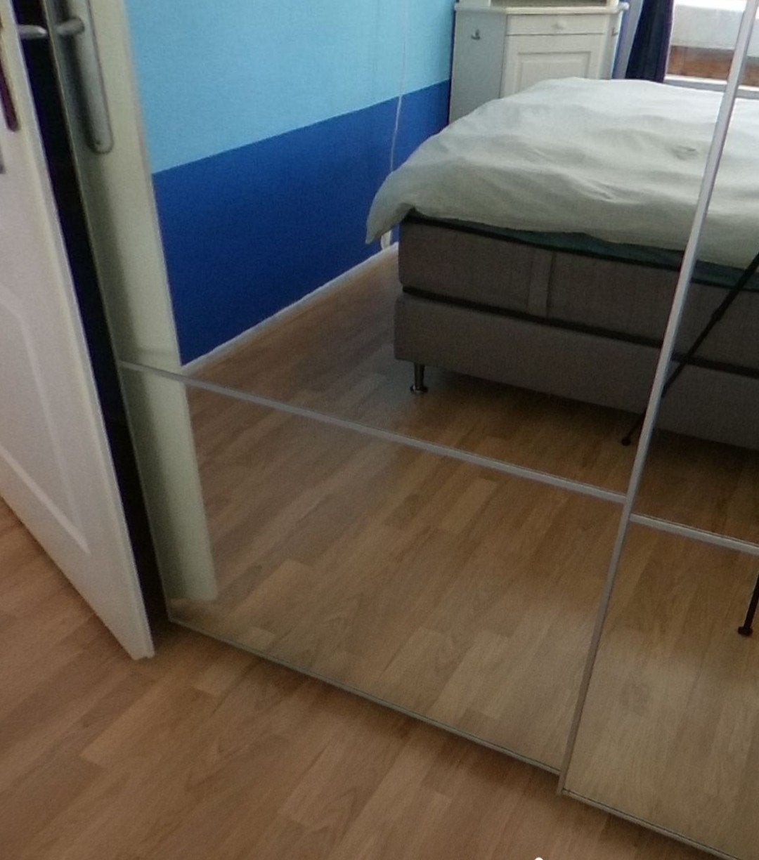 2 spiegel schuifdeuren voor IKEA PAX kast 100x236 cm, Ophalen of Verzenden, Zo goed als nieuw, 100 tot 125 cm, 200 cm of meer