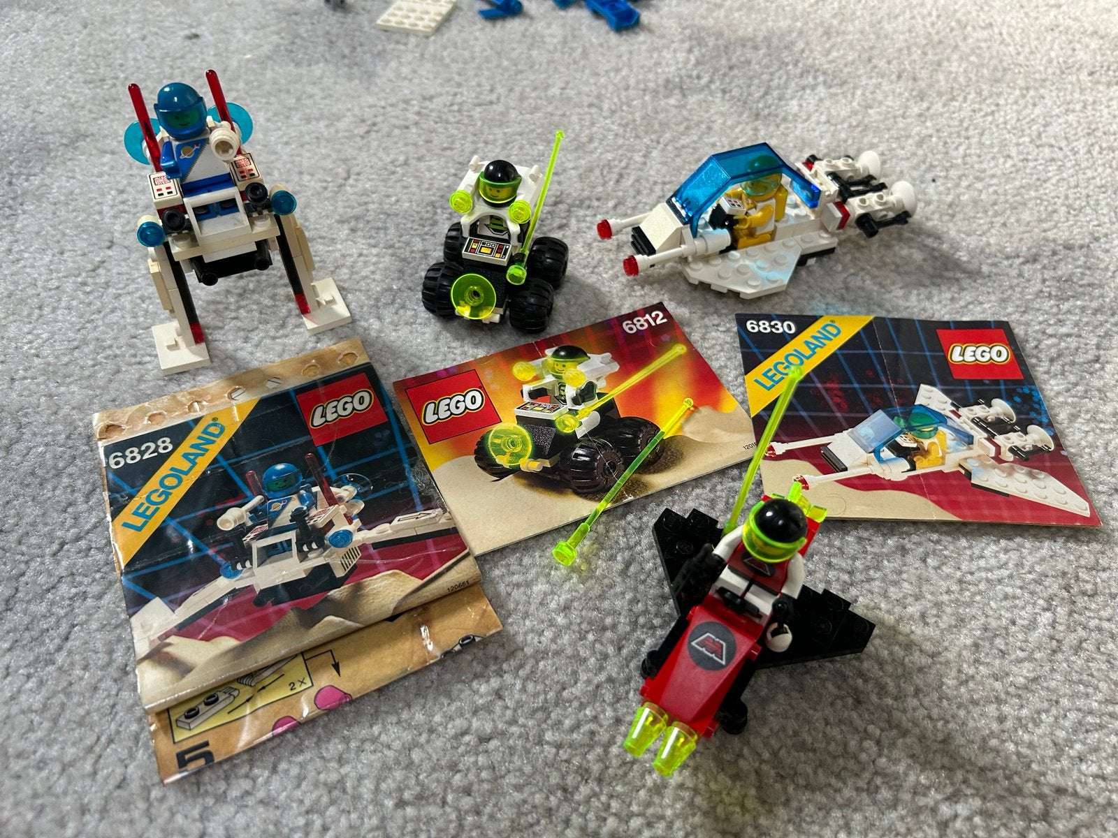 Vintage LEGO Classic Space sets (6828, 6812, 6830), Kinderen en Baby's, Gebruikt, Lego, Ophalen of Verzenden, Space