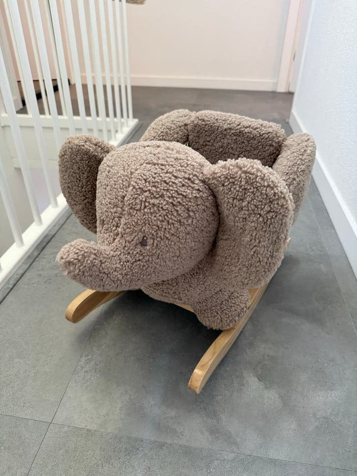 Nattou Olifant Schommelstoel - Zo goed als nieuw, Ophalen of Verzenden, Zo goed als nieuw, Overige typen