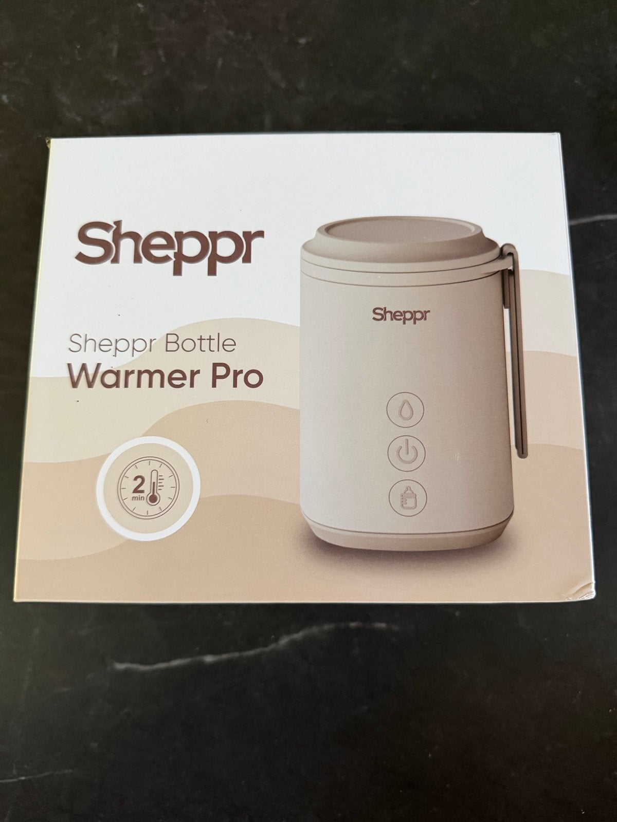 Sheppr Bottle Warmer Pro - Draagbare Flessenwarmer, Verzenden, Zo goed als nieuw, Draagbaar, Flessen- of potjesverwarmer