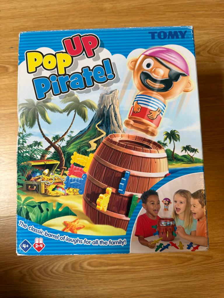 Pop Up Piraat! - Klassiek familiespel van Tomy, Ophalen, Gebruikt, Jongen of Meisje