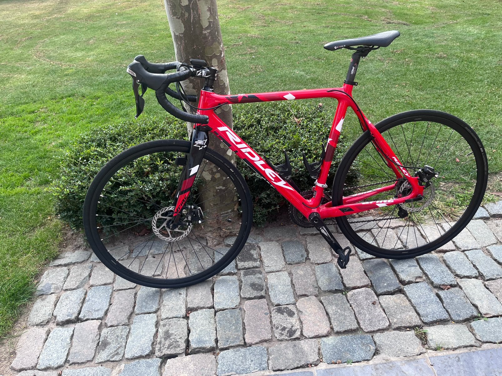 Ridley X-Fire carbon racefiets – Shimano 105 – rood, Fietsen en Brommers, Carbon, Zo goed als nieuw, Meer dan 20 versnellingen