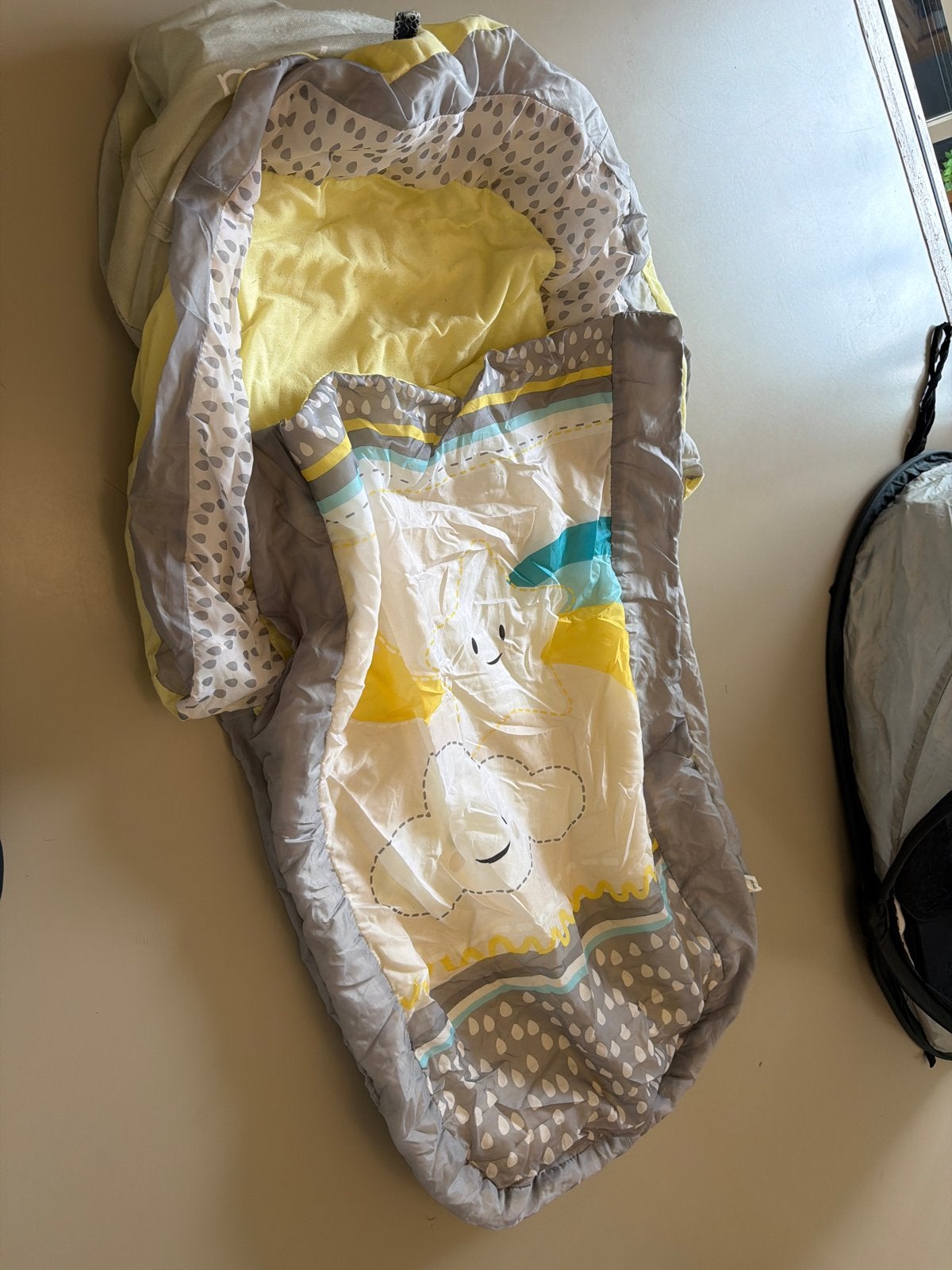 ReadyBed kinderluchtbed met hoge randen en slaapzak, Overige materialen, Ophalen of Verzenden, Zo goed als nieuw, Overige maten