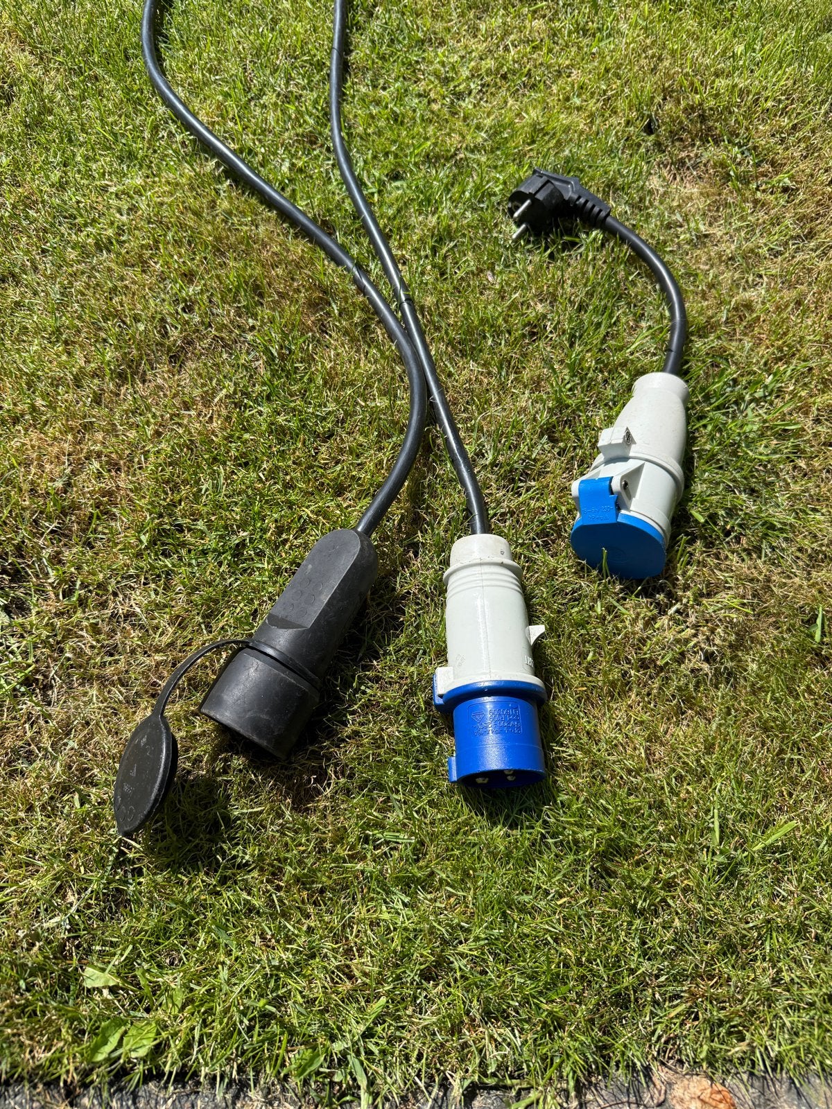 Caravankabel 15 meter met adapter, Ophalen of Verzenden, Gebruikt
