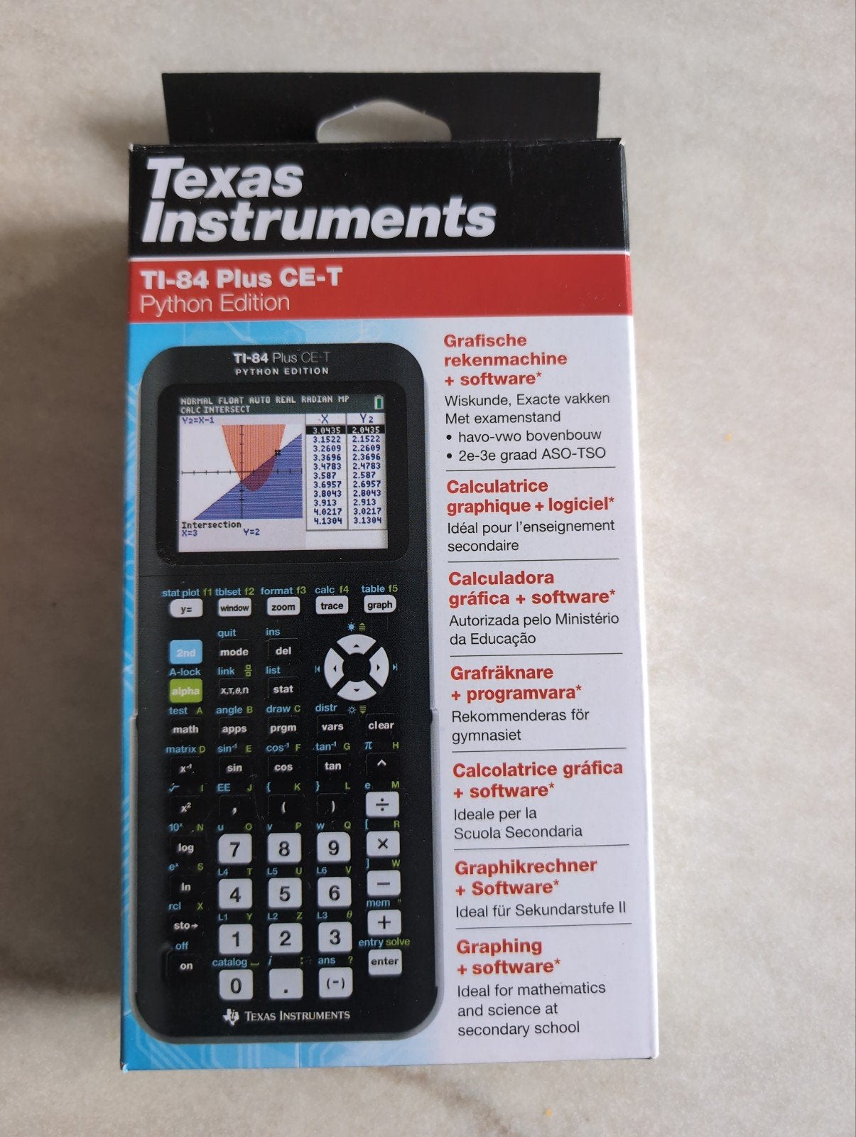Texas Instruments Rekenmachine TI-84 Plus CE-T Python Editio, Diversen, Rekenmachines, Ophalen, Grafische rekenmachine, Zo goed als nieuw