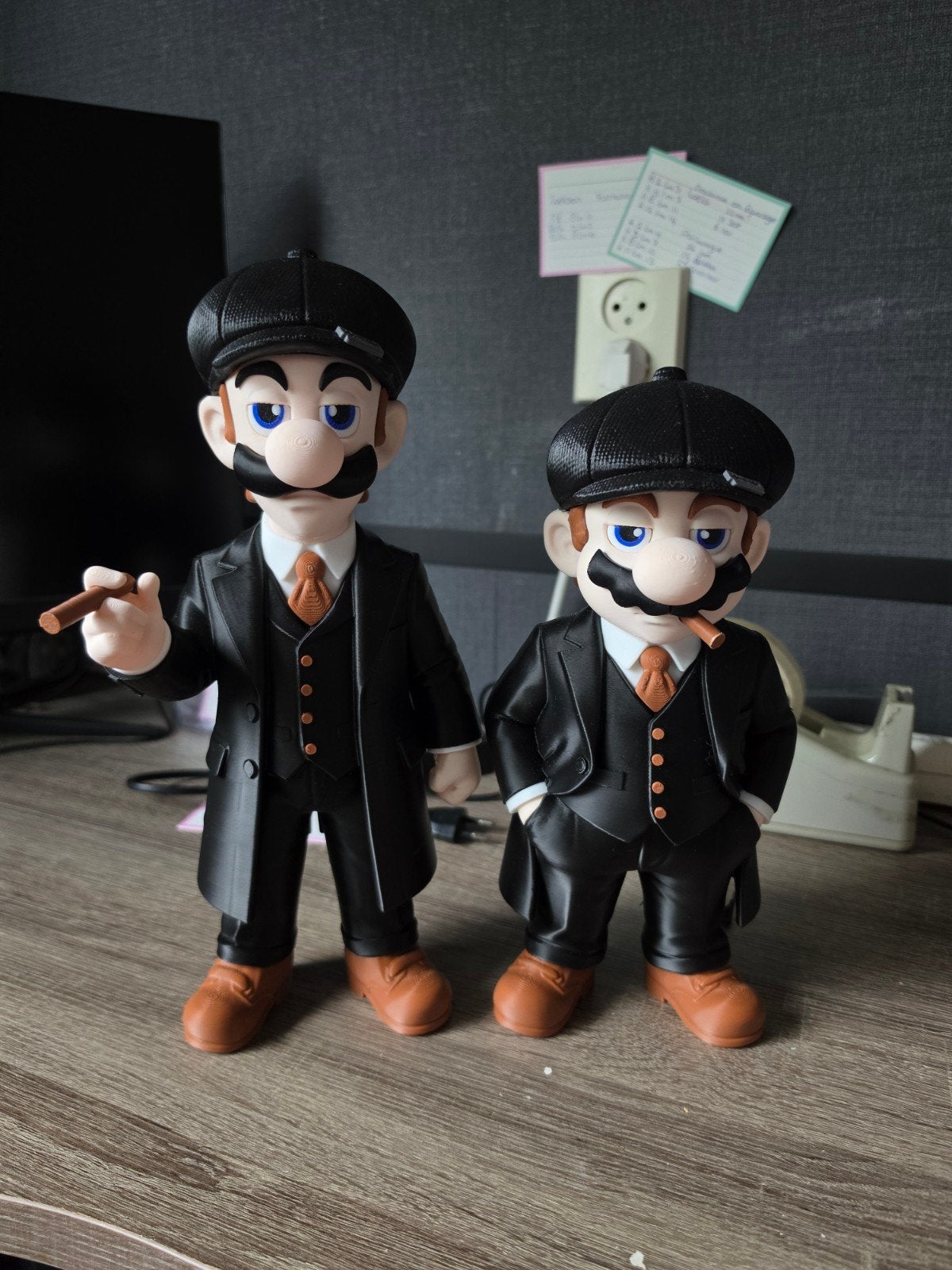 Mario & Luigi Peaky Blinders Stijl Figuren, Ophalen of Verzenden, Zo goed als nieuw, Jongen of Meisje