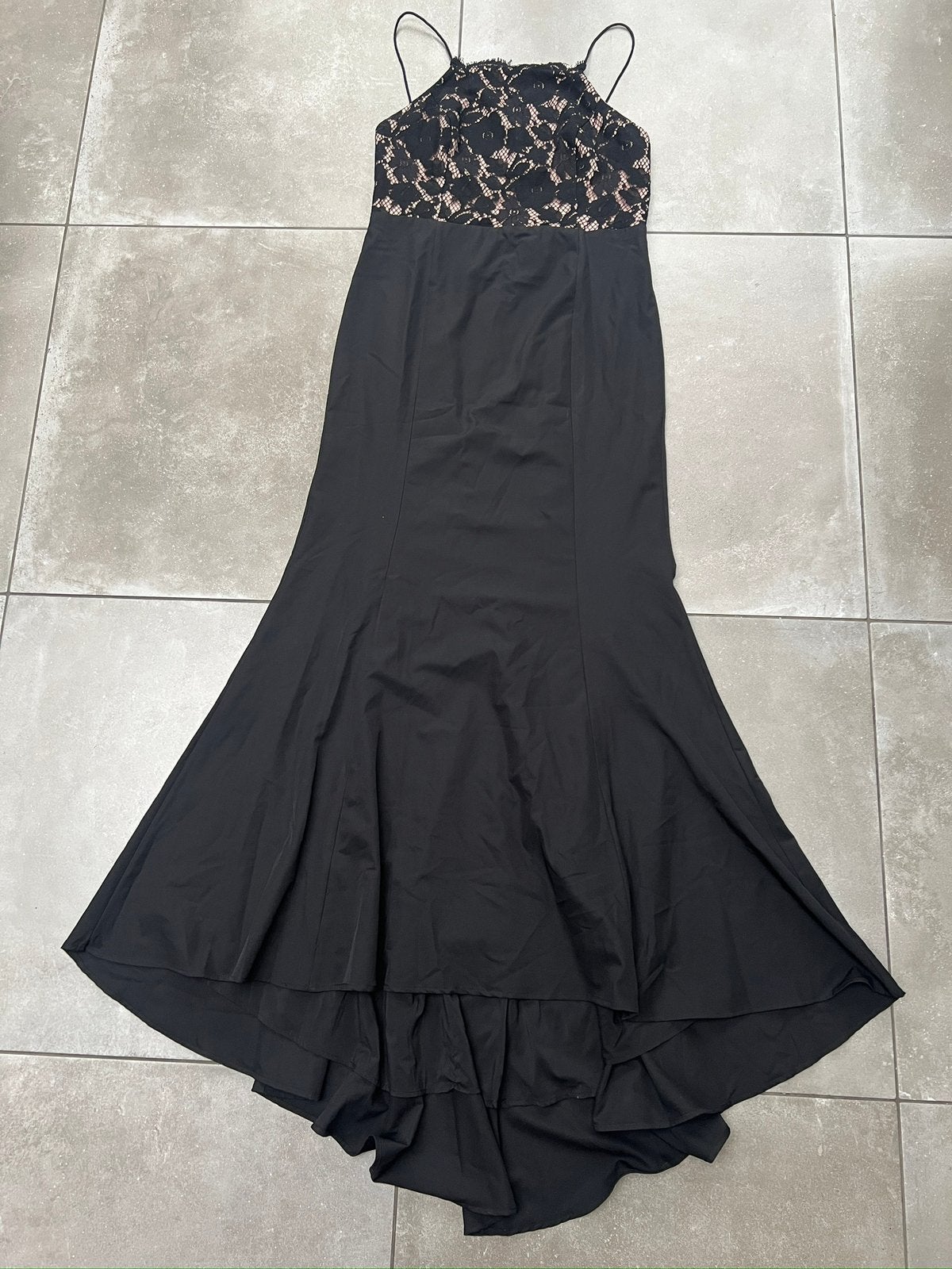 JARLO FISHTAIL ZWARTE JURK GALAJURK AVONDJURK MAAT 44 ZWART, Galajurk, Zwart, Maat 42/44 (L), Ophalen of Verzenden