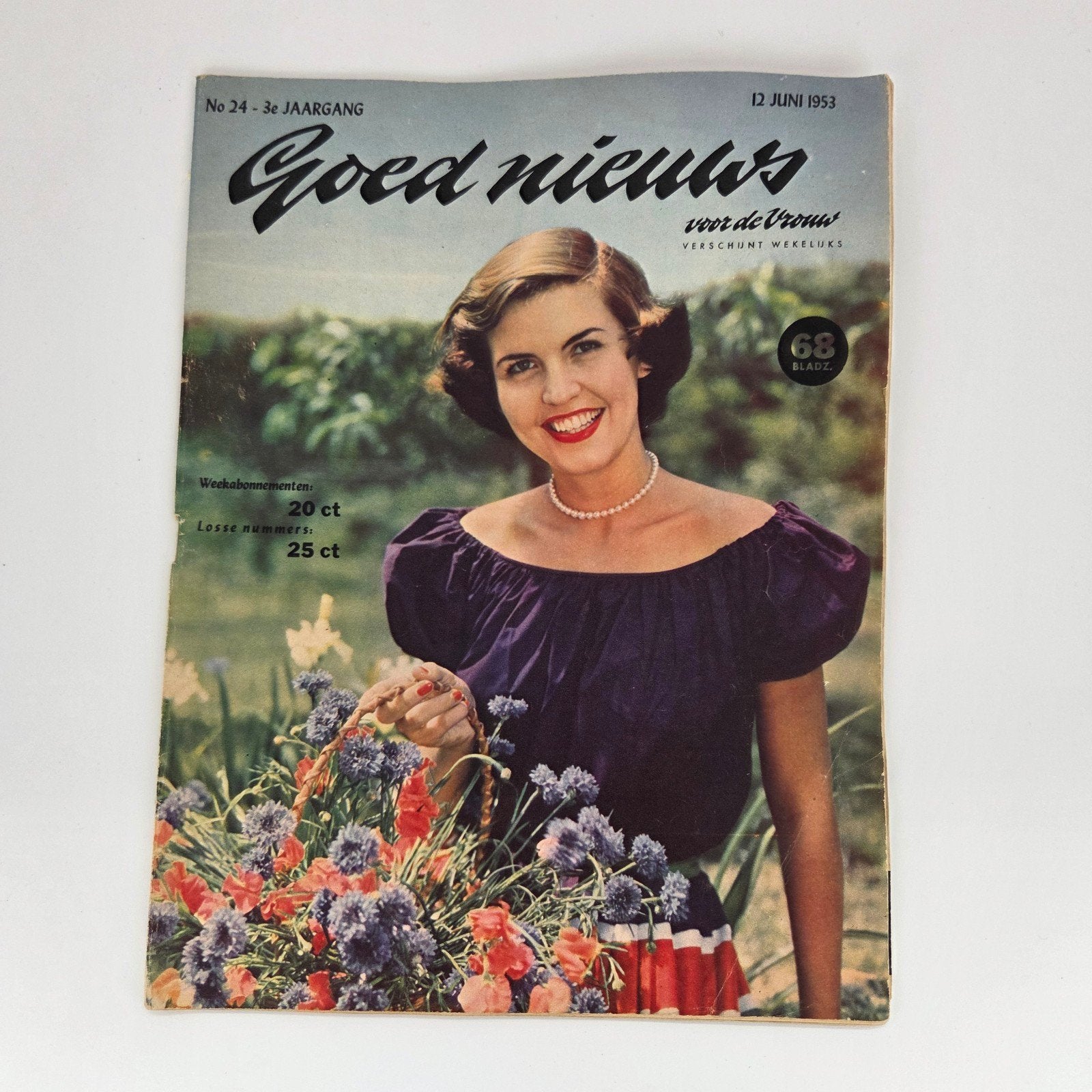 Goed Nieuws voor de Vrouw - 12 Juni 1953, Boeken, Ophalen of Verzenden, Gelezen, Damesbladen