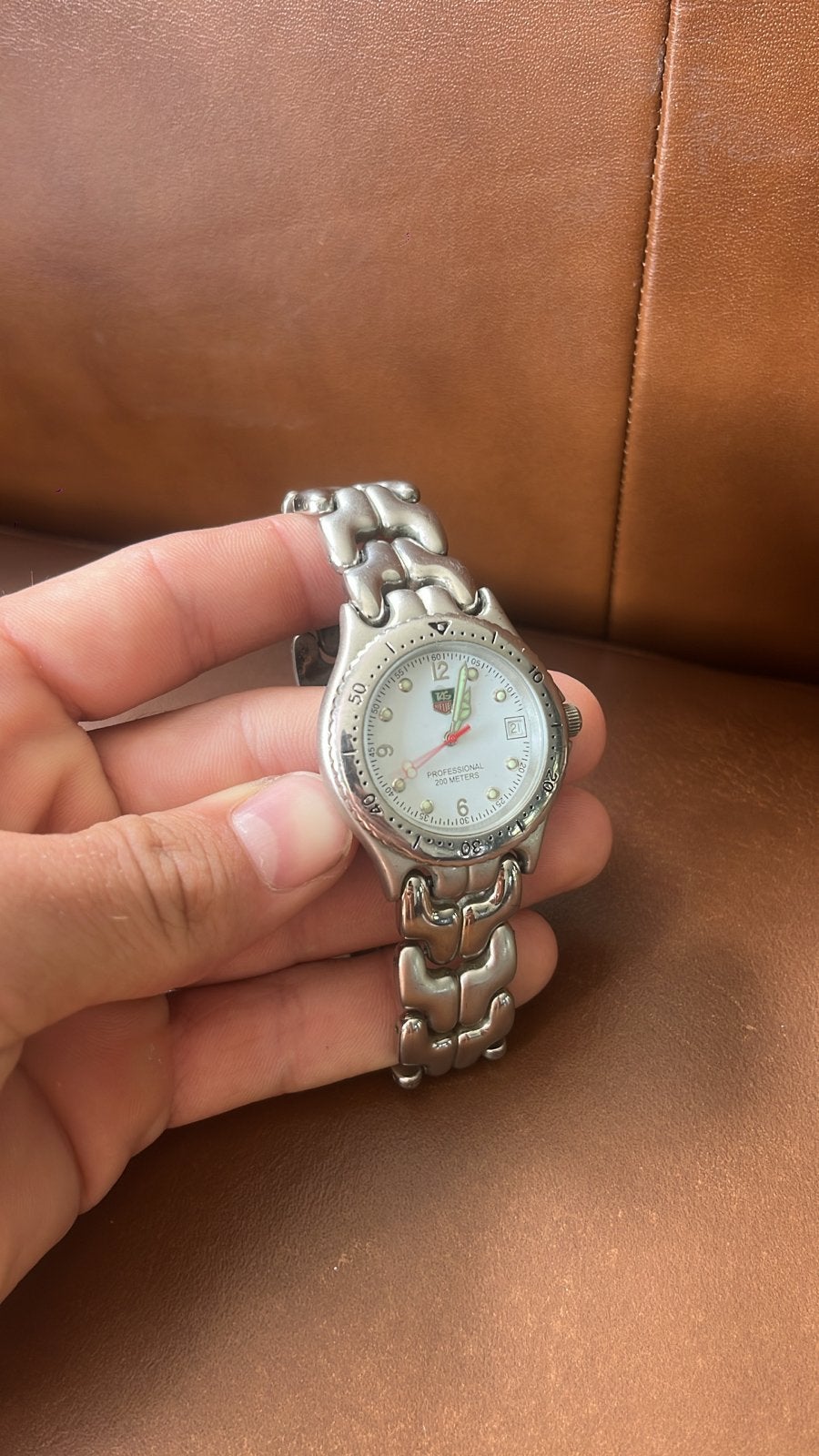 TAG Heuer Professional 200M Quartz Duikershorloge, Staal, Gebruikt, Staal, Polshorloge