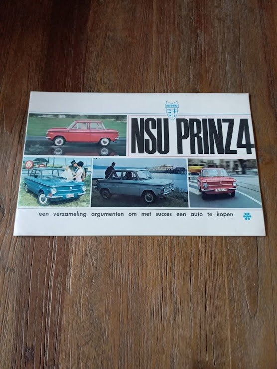 NSU Prinz 4 [ 4 / 1966 ] 12 pag., Verzenden, Zo goed als nieuw, Overige merken