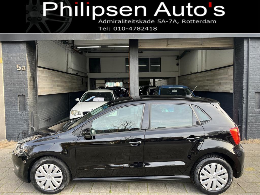 Volkswagen Polo 1.0 BlueMotion Edition (bj 2015), Auto's, Voorwielaandrijving, Stof, Met garantie (alle), Zwart