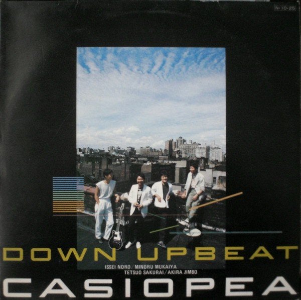 LP CASIOPEA - DOWN UPBEAT ( Funk, Fusion JP ), LP, Ophalen of Verzenden, Zo goed als nieuw, 12 inch