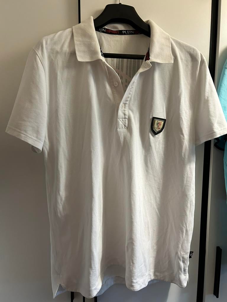 Philipp Plein Sport polo maat XXL, Ophalen of Verzenden, Zo goed als nieuw, Overige maten, Wit