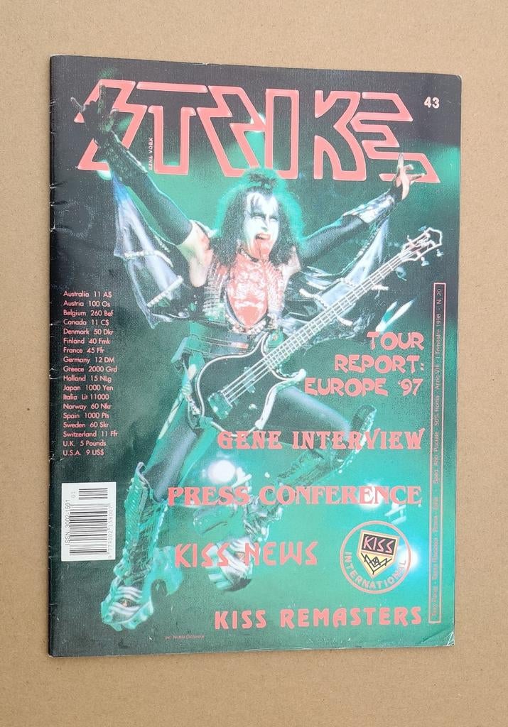 Kiss strike magazine, Ophalen of Verzenden, Zo goed als nieuw, Boek, Tijdschrift of Artikel