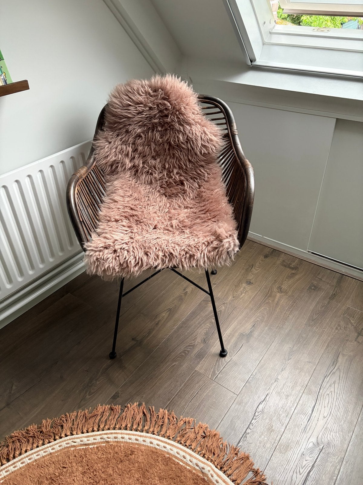 IKEA SKOLD Schapenvacht - Bruin, Ophalen, Zo goed als nieuw, Natuurlijk materiaal, Scandinavisch