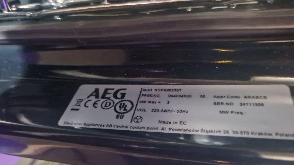AEG KSK898230T Oven met stoomfunctie  Showroommodel, Witgoed en Apparatuur, Ophalen, Consumersales.nl@electrolux.com, Electrolux Home Products B.V. (merk: AEG)