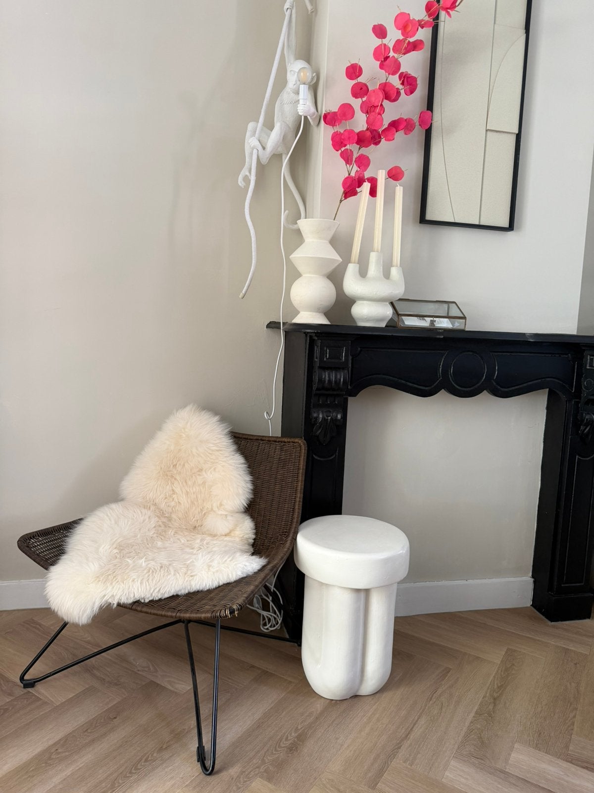 Woood rotan fauteuil/stoel, Huis en Inrichting, Stoelen, Ophalen, Zo goed als nieuw, Bruin, Eén