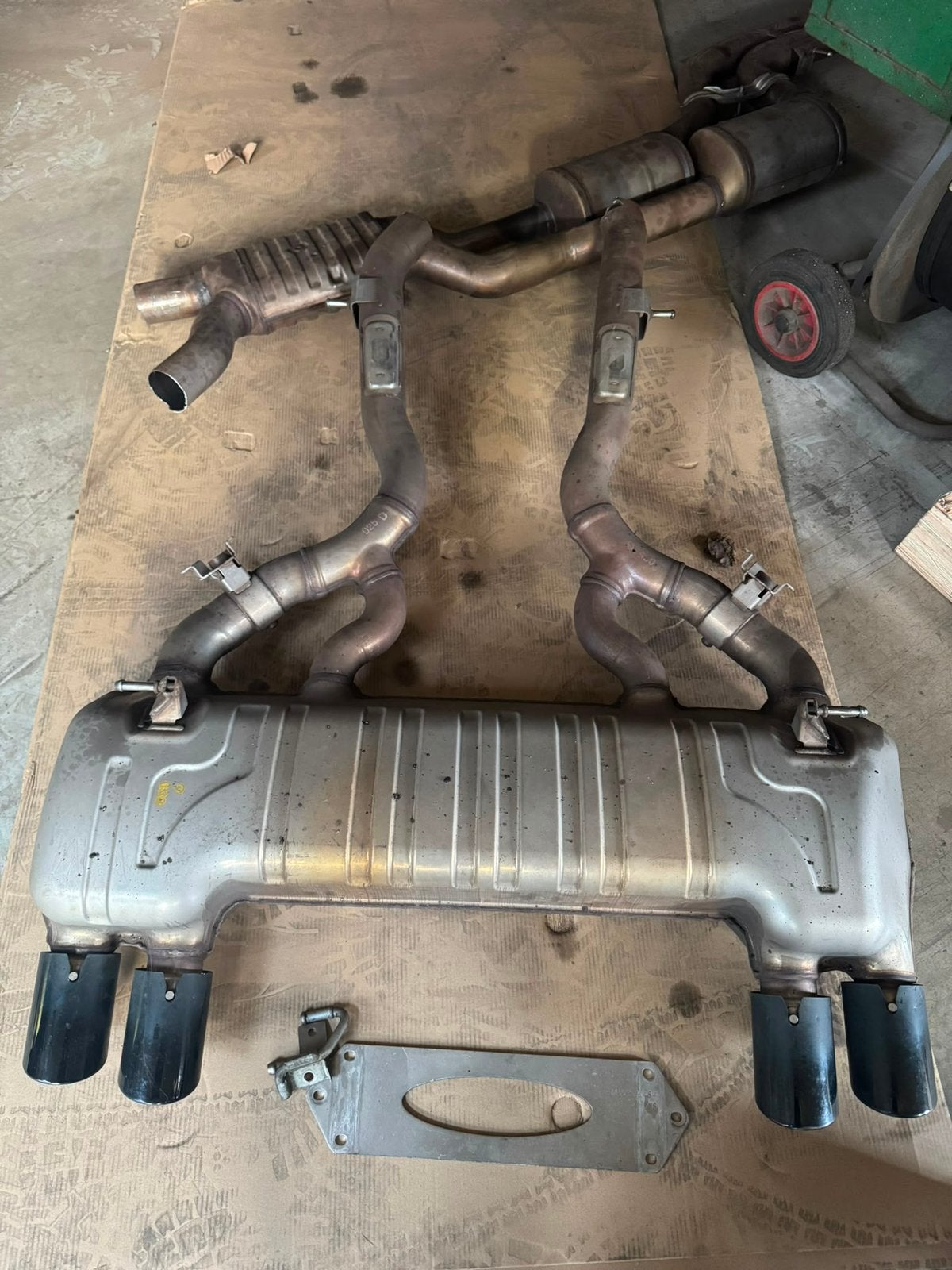 Bmw m2 f87 s55 origineel uitlaat systeem, Auto-onderdelen, Ophalen, Gebruikt, BMW