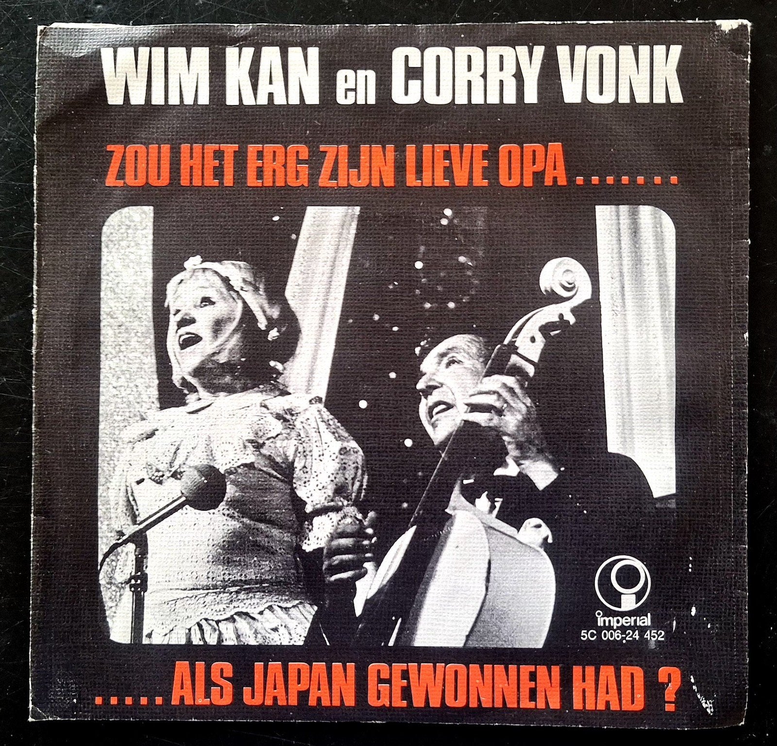 7"/SINGLE  WIM KAN & CORRY VONK-Zou Het Erg Zijn Lieve Opa, Ophalen of Verzenden, Gebruikt, Nederlandstalig