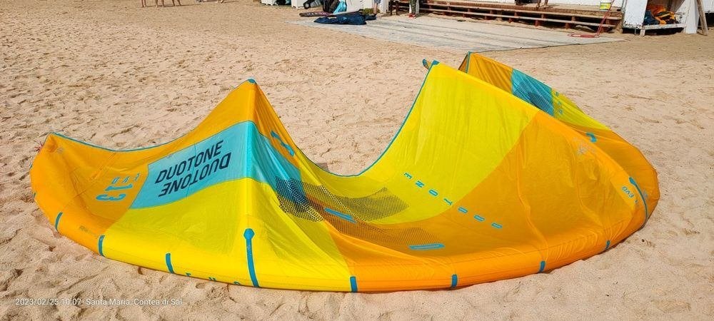 Kite Duotone Evo 2019 13 M2, Watersport en Boten, Kitesurfen, Ophalen, Gebruikt, 13 m², Geen board
