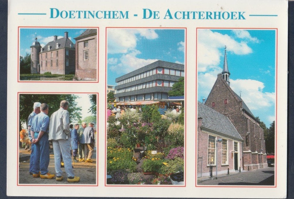 Doetinchem De Achterhoek 4 luik Gelopen 2006 m. zegel, Verzamelen, Verzenden, 1980 tot heden, Gelopen, Gelderland