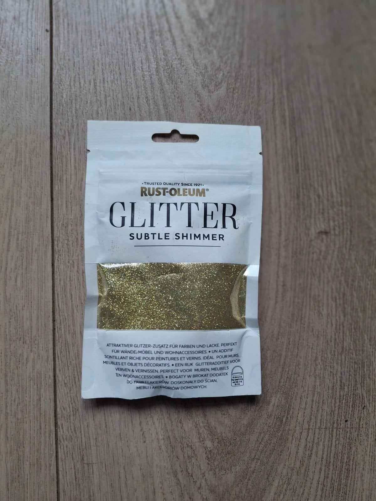 Rust-Oleum Glitter Subtle Shimmer - Nieuw in verpakking, Geel, Nieuw, Ophalen of Verzenden, Verf