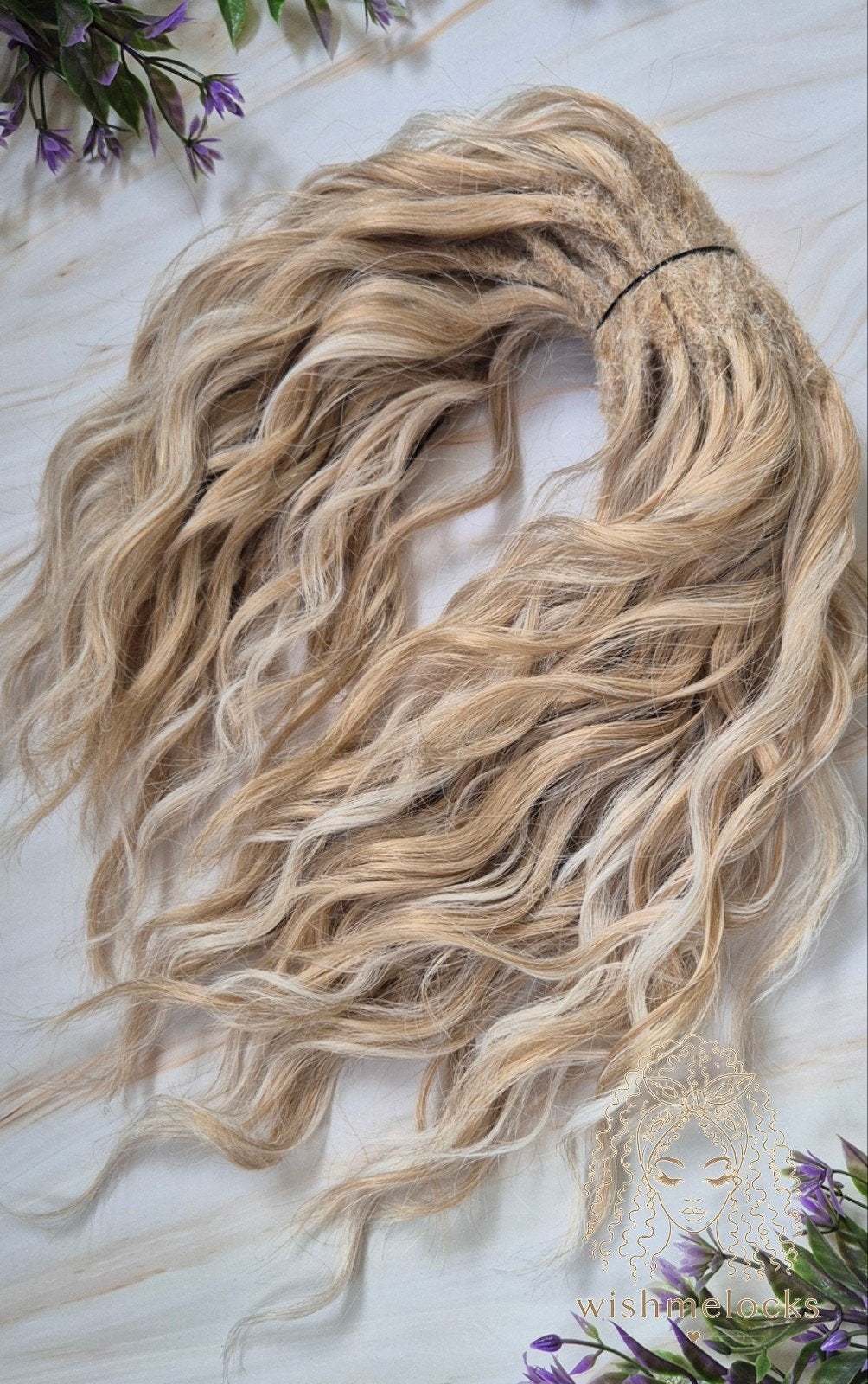 30cm Natuurlijk Blond Ombre Dreadlocks Haarverlenging, Ophalen of Verzenden, Nieuw, Pruik of Haarverlenging