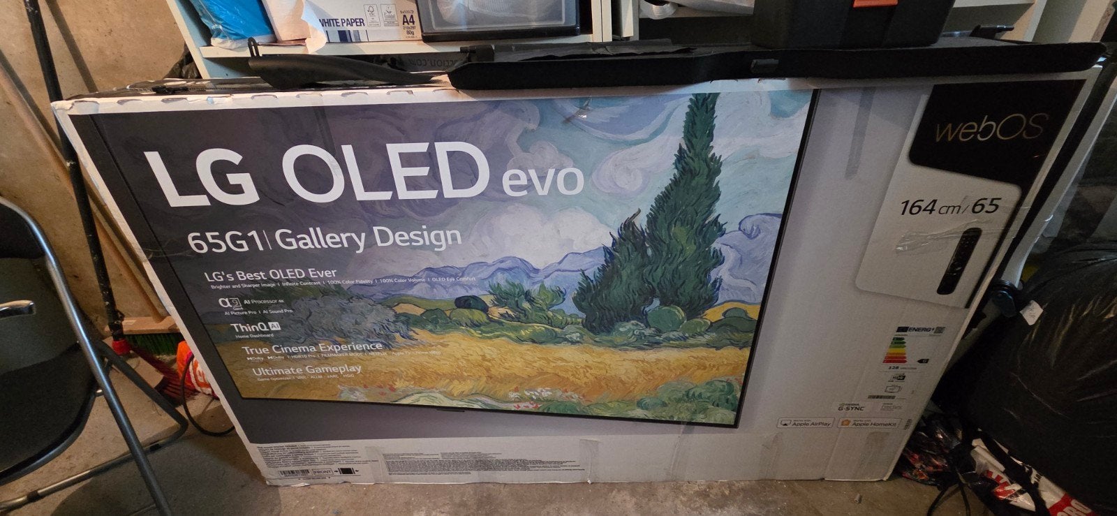 LG OLED65G1RLA 65 inch 4K OLED evo Gallery Design Smart TV, Ophalen of Verzenden, Zo goed als nieuw, 100 cm of meer, 4k (UHD)
