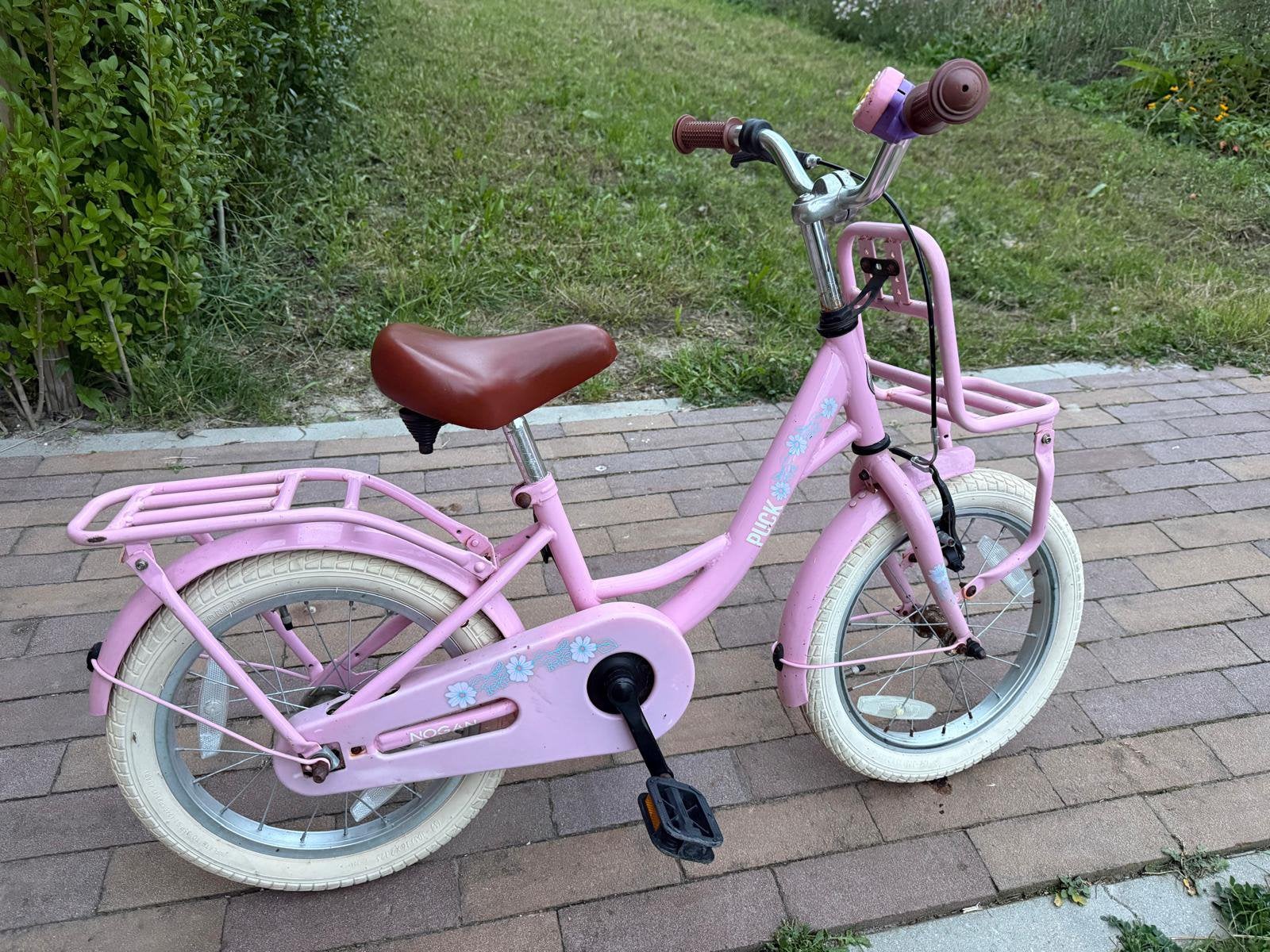 Meisjesfiets roze 16 inch, Fietsen en Brommers, Ophalen, Zo goed als nieuw, 16 inch